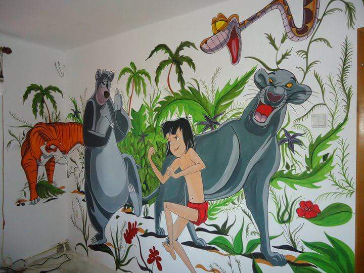 pictura camera copiilor cartea junglei