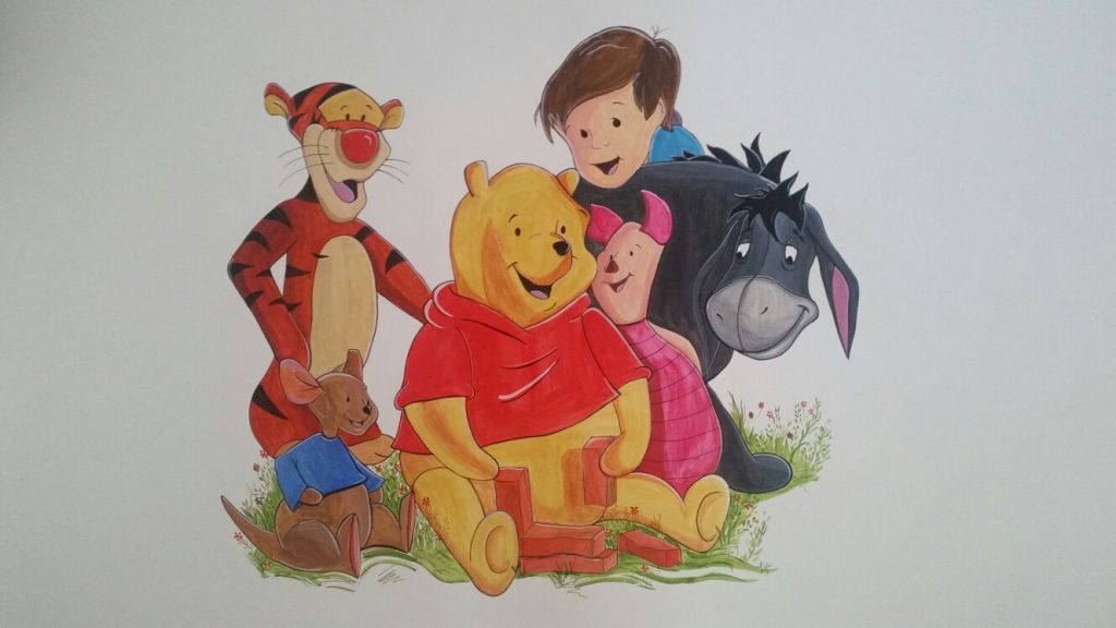 pictura murala winnie the pooh